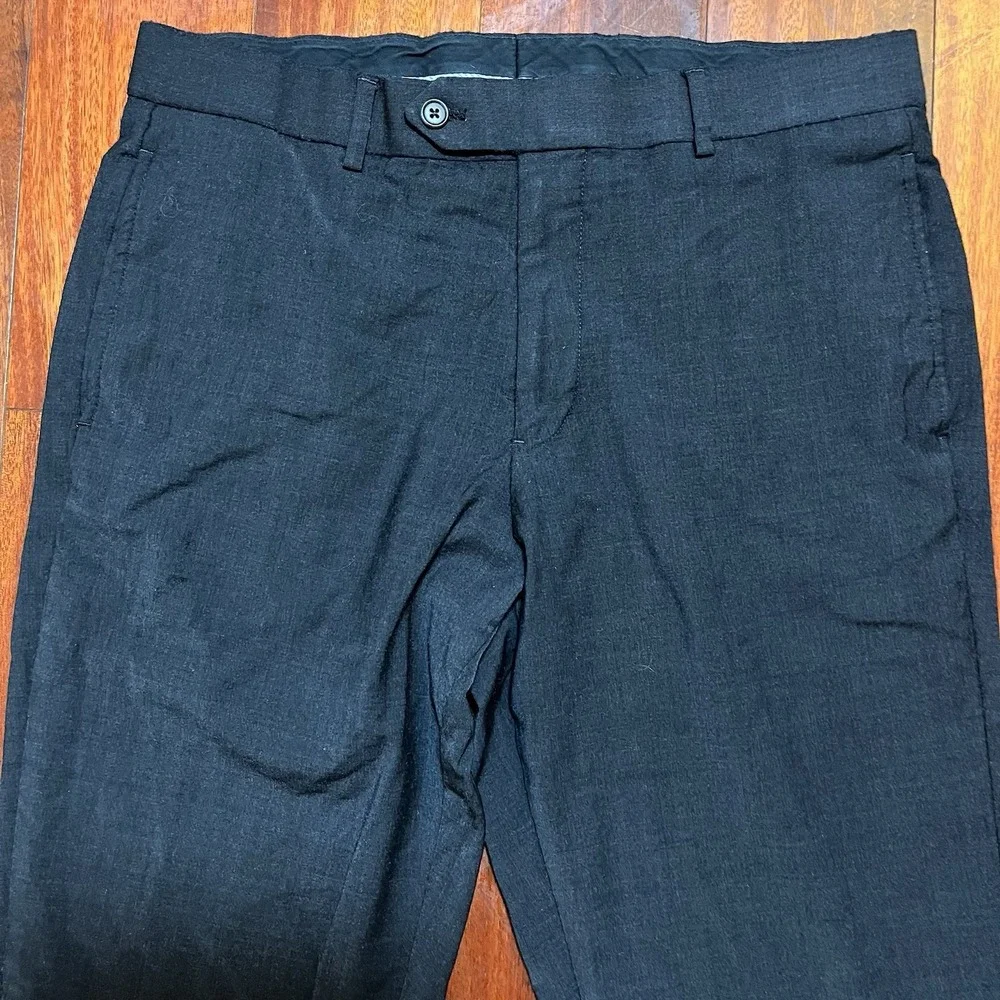 BROOKS BROTHERS Pants Men 32x32 Blue Classic Fit Wool Blend Stretch Preppy